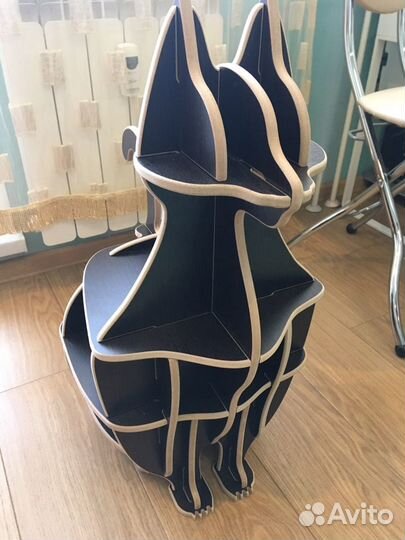 Декоративная полочка в виде кошечки из лмдф