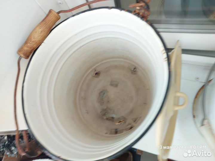 Бак, выварка, кастрюля, эмалированное