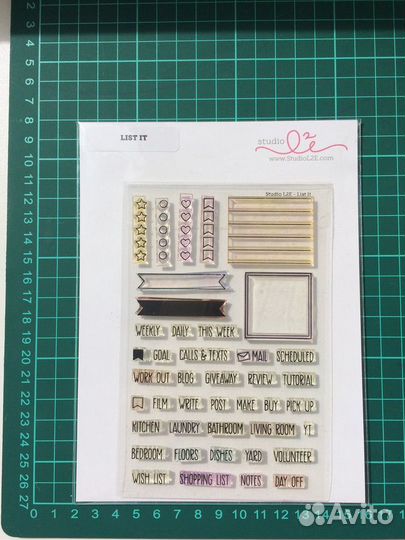 Штампы для скрапбукинга и планирования