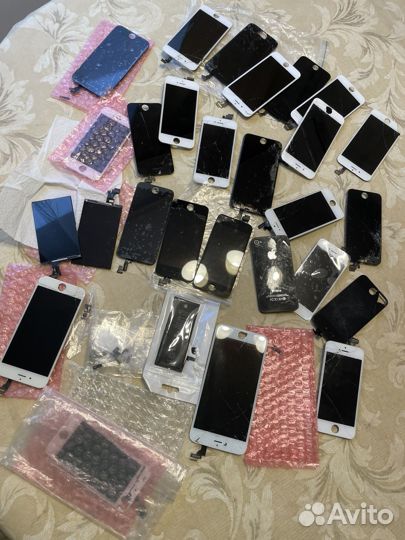 Битые дисплеи iPhone 5, 5s, запчасти