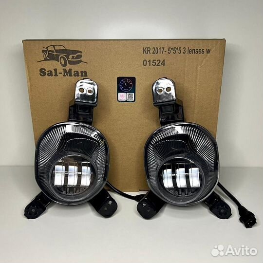 LED птф KIA RIO 4 в дхо, птф в дхо Киа Рио 4