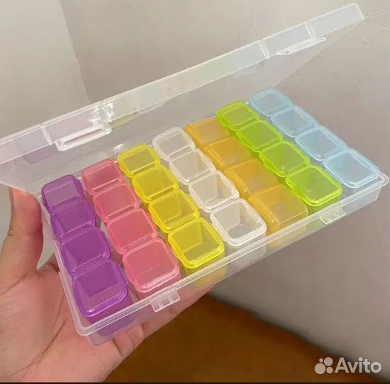 Контейнер, пластиковый бокс коробка для бижутерии