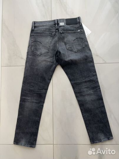 Джинсы G Star 3301 regular W30 L30 washed black