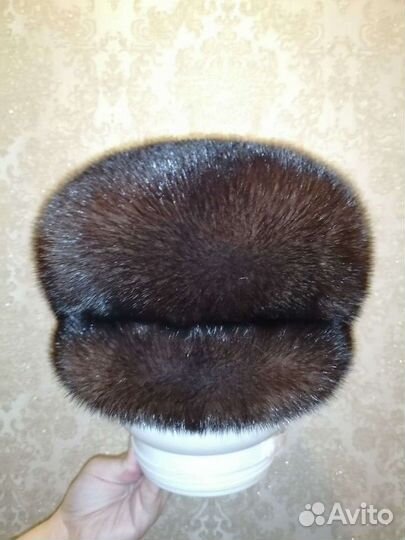 Норковая мужская шапка