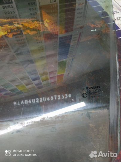 Стекло двери переднее левое Renault Megane 1