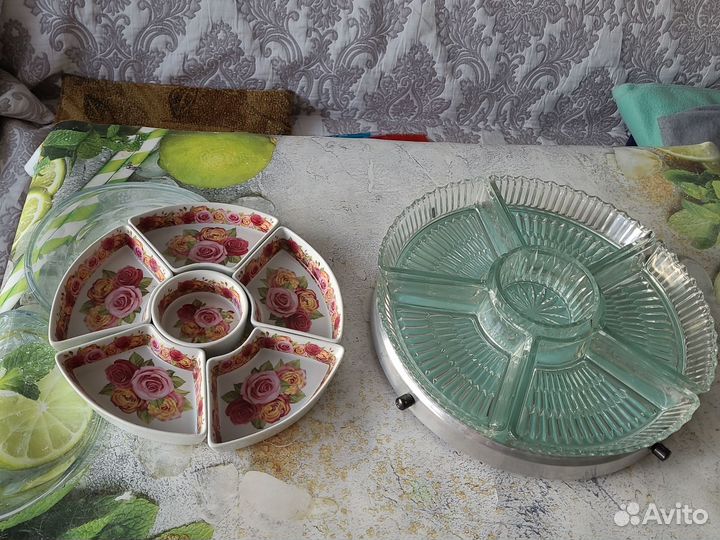 Менажница стекло СССР