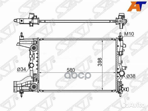 Радиатор Chevrolet Cruze 09- / Daewoo Lacetti 0