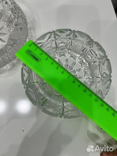 Хрусталь бокалы,пепельницы,вазы,фруктовницы чехия