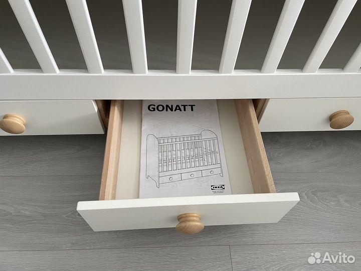 Детская кровать gonatt IKEA + матрас