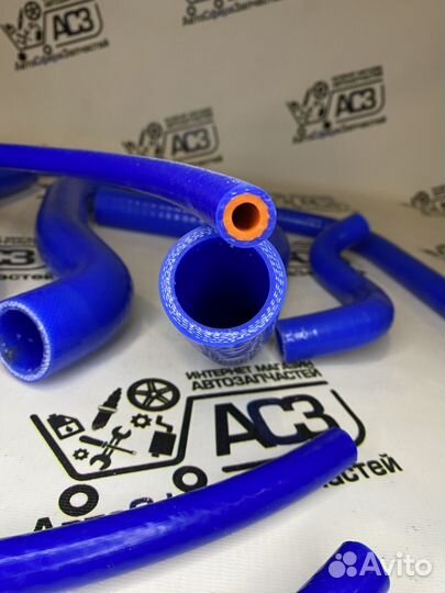 Силиконовые патрубки 2108/2109/2113/2114 Синие