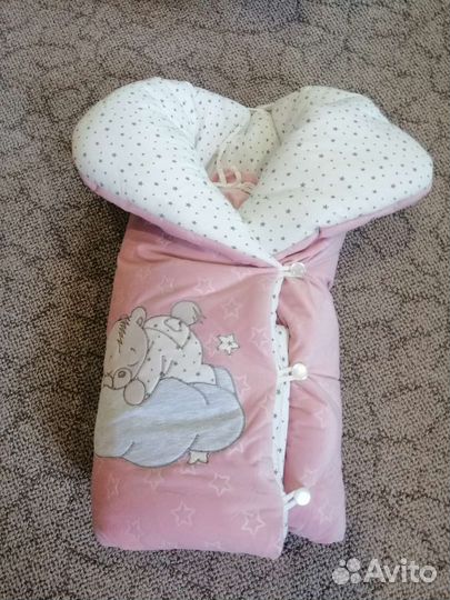 Конверт на выписку для девочки зима