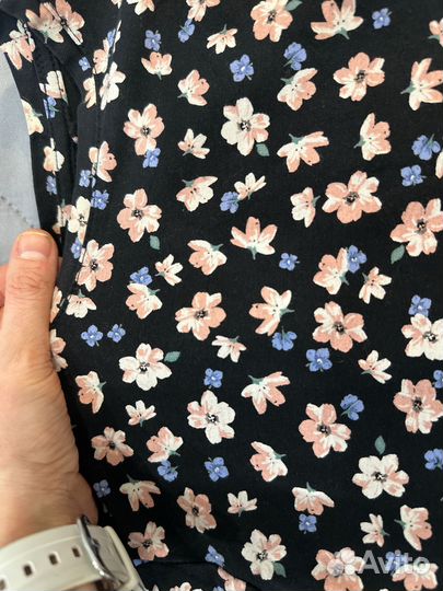 Лонгслив женский в цветочек