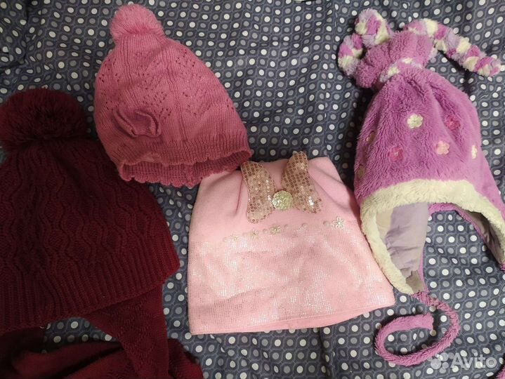 Шапка на девочку, зимние и осенние