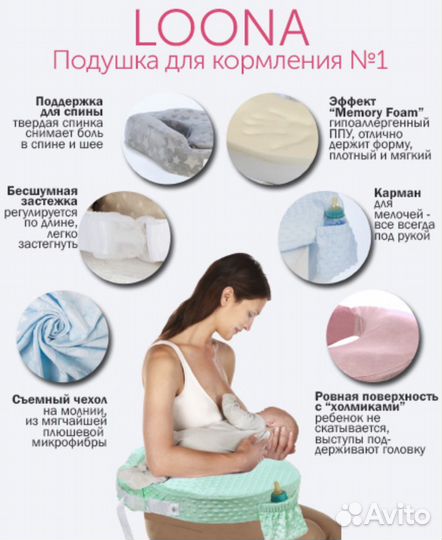 Подушка для кормления loona