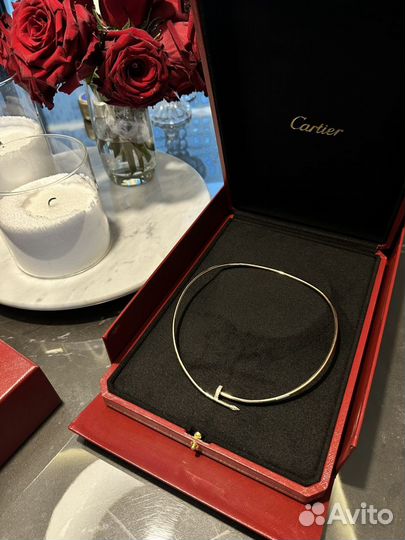 Колье cartier гвоздь с бриллиантами