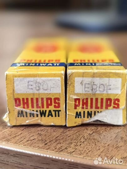 Радиолампа E80F philips. Пара. Радиолампы. EF86, 6