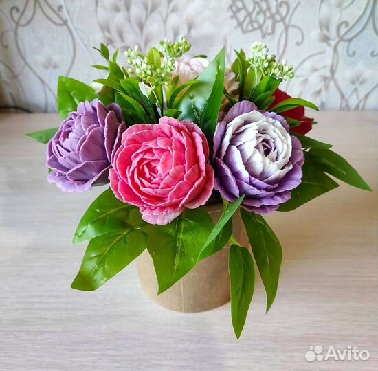 Мыльный букет (ручная работа)