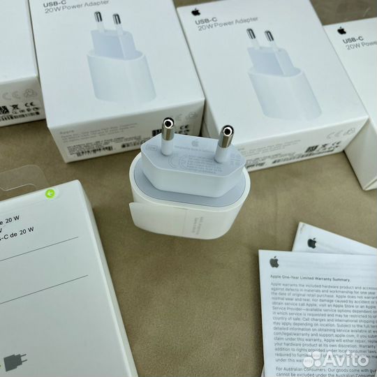 Оригинальный блок питания 20w Apple адаптер USB-C