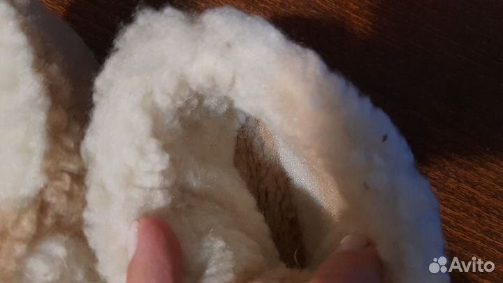 Пинетки из овчины новые