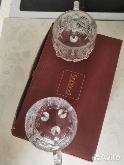 Чашки хрустальные