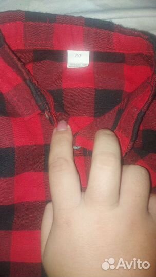 Рубашка детская для девочки и мальчика 80