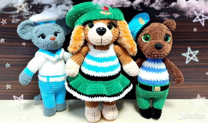 Вязаные игрушки ручной работы