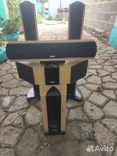 Акустические колонки дерево BBK 5-1 с савбуфером