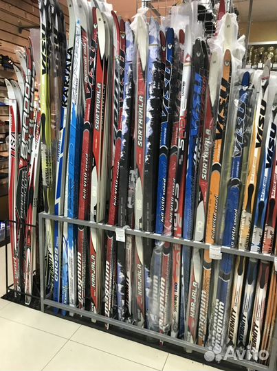 Лыжи Visu 160 см с насечкой