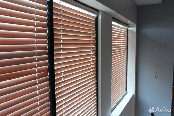Жалюзи деревянные с пультом ду