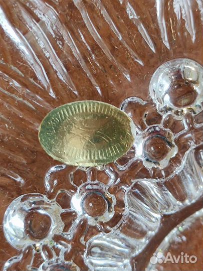 Хрусталь ваза, салатник СССР новая