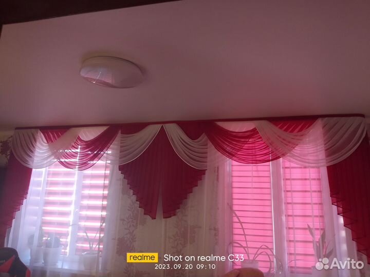 Шторы с ламбрекеном бу