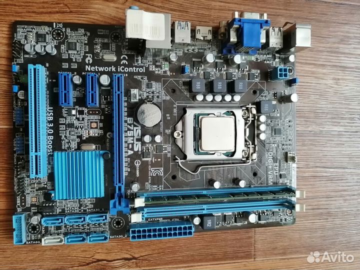 Материнская плата asus b75m-a