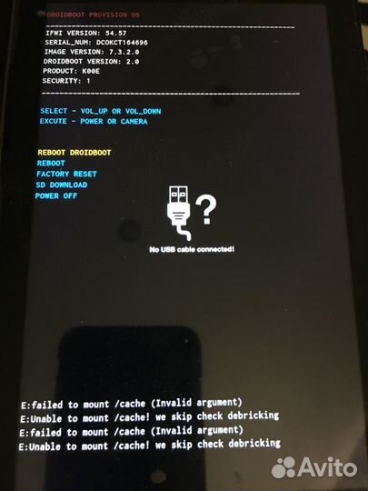 Планшет asus ME372CG (K00E)