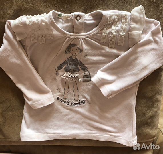 Детские вещи 68-74 на девочку пакетом