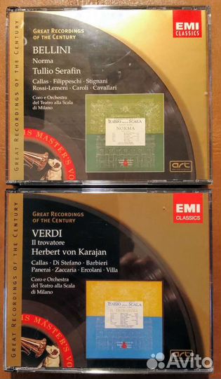 Записи с Марией каллас на фирменных CD