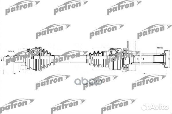 Полуось прав VW: T5/Multivan T5 1.9TDi PDS4500