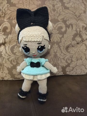 Вязаная кукла ручной работы Лол