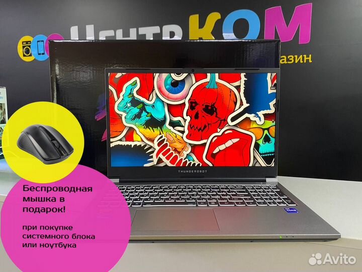 Новый Thunderobot i7/16Gb+SSD 512Gb/RTX 4060