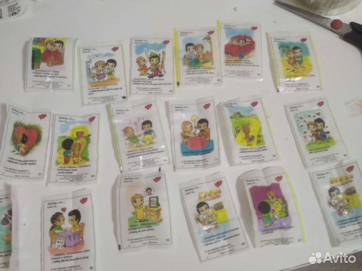 Вкладыши от жвачек love is