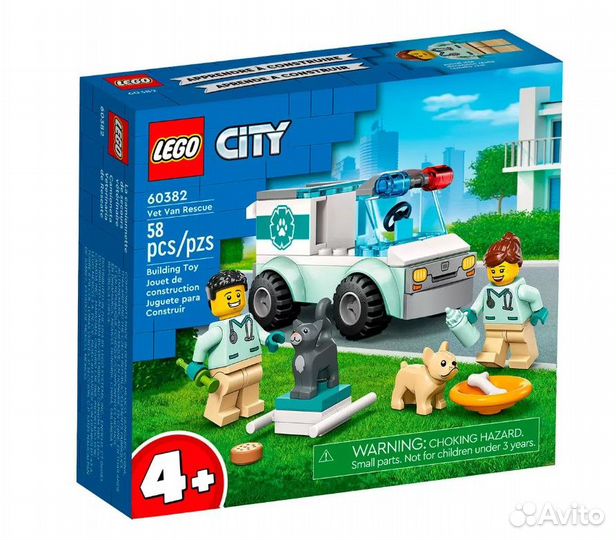 Конструктор lego City Ветеринарный фургон
