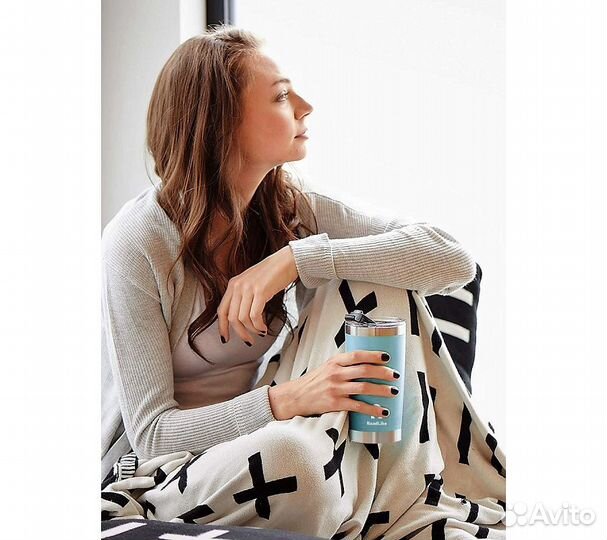 Термокружка RoadLike City Mug 570мл, голубой