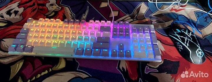 Игровая клавиатура dexp window и мышь defender