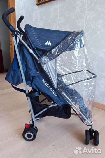 Коляска трость Maclaren quest, цвет деним индиго