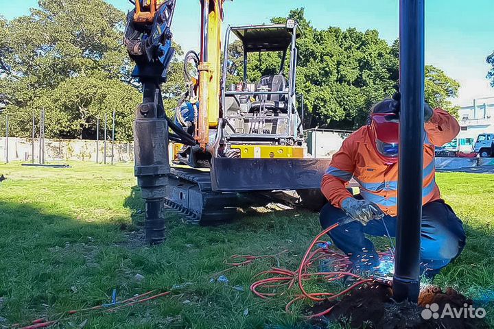Сваи винтовые всех диаметров с установкой