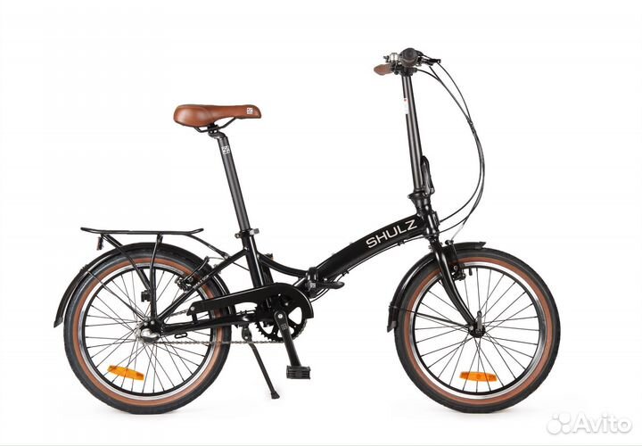 Велосипед складной Shulz GOA V-brake черный Новый