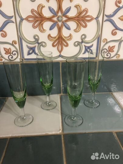 Фужеры, рюмки из стекла и хрусталя