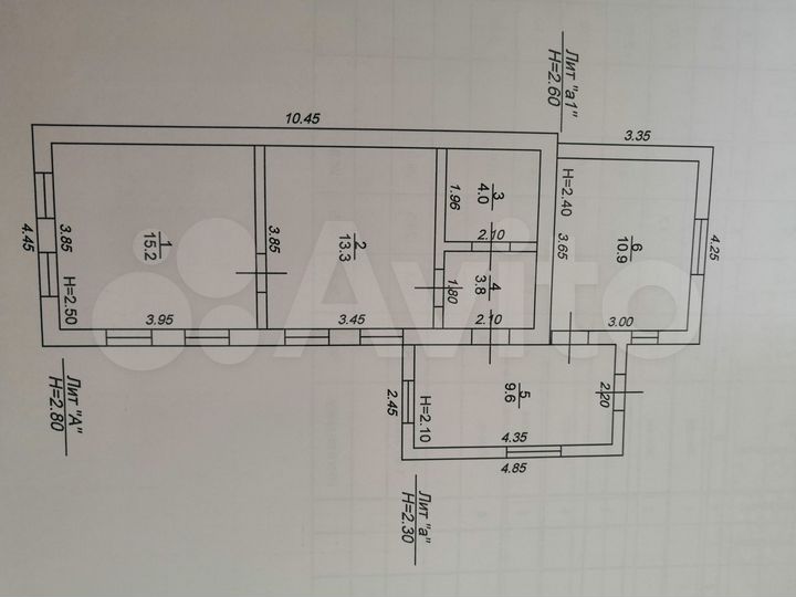 Дом 56,8 м² на участке 59,2 сот.