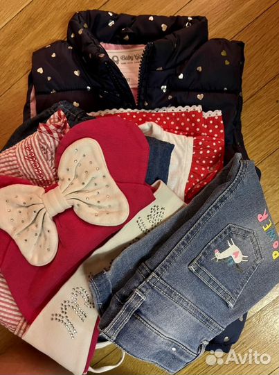 Летние вещи пакетом для девочки 74-80