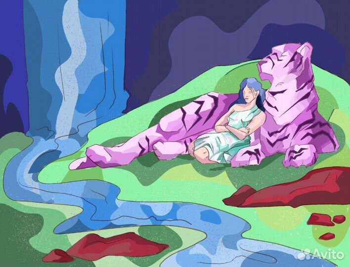 Диджитал арт/ картины на холстах