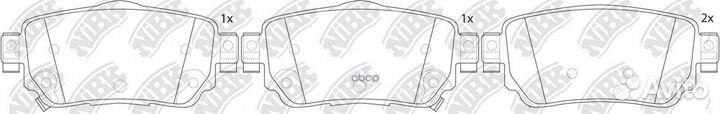 Колодки тормозные дисковые зад PN2806 NiBK